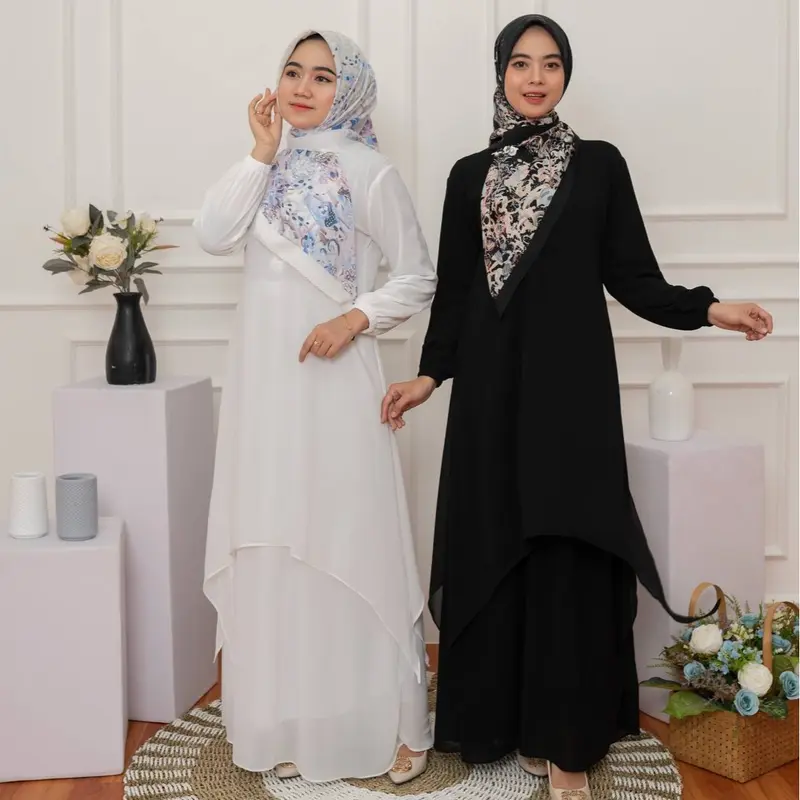 PB Prilly Busana - Noor Gamis Malaysia Ceruti - Baju Muslim Dewasa - Pakaian Wanita 3