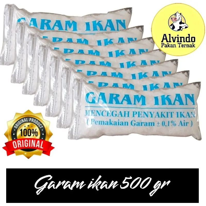 Garam Aquarium Garam ikan 500gr  kemasan plastik klip