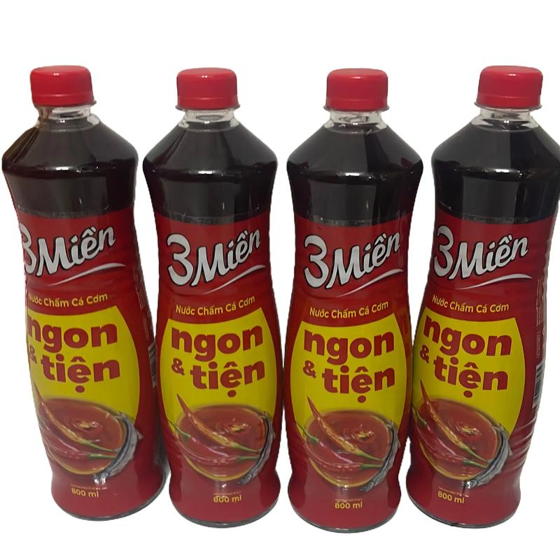  Combo 4 chai Nước mắm 3 Miền Gia Vị nấu ăn   nước chấm   Mỗi chai 800 ml   