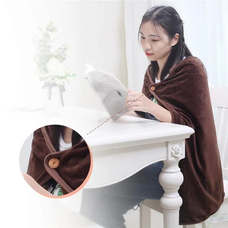 Product Introduction of Electric Heating Shawl, Heating Blanket, Soft and Skin Friendly Portable USB Charging, Warm Blanket, High-quality 6
