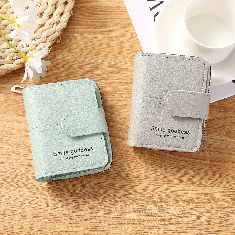 878 COD DOMPET WANITA IMPORT MURAH REAL PIC/ Dompet Lipat Pendek Dompet Wanita Resleting Dompet Kartu Kecil 7
