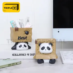 Triple W Tempat Pensil Tabung Pensil PenKorean Pen Holder Cute Panda
