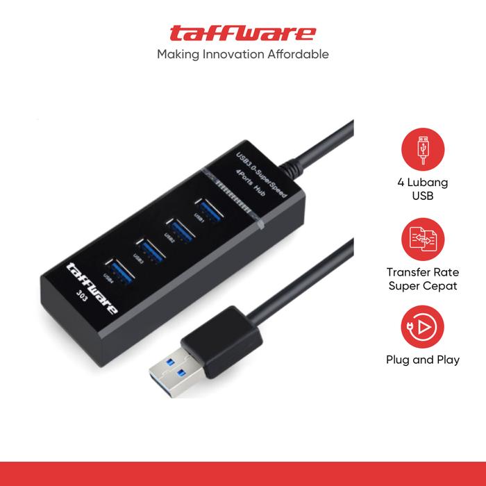 Promo Taffware High Speed 4 Ports USB HUB 3.0 Adapter 5Gbps for Laptop ...