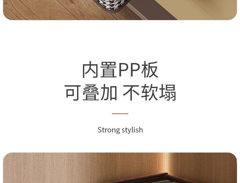 Product Introduction of Houndstooth Covered Storage Box for Clothes and Pants, Dormitory Wardrobe Folding Organizer Storage Bin 8
