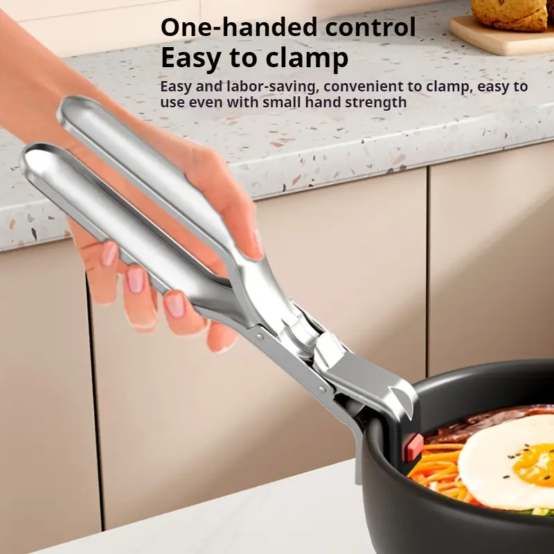 Kẹp Chống Bỏng Bằng Thép Không Gỉ, Dụng Cụ Lấy Bát Nhà Bếp, Chịu Nhiệt, Kẹp Lò Nướng Nhiệt Độ Cao Chống Trượt, Kẹp Bát Đĩa Bếp Điện, Kẹp Nấu Ăn, Để Sử Dụng Trong Nhà Bếp. 3