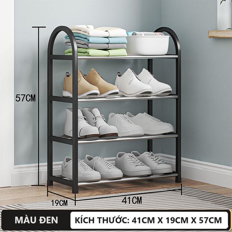  Kệ Để Giày Dép 4 Tầng Tháo Lắp Đa Năng Nhỏ Gọn Lắp Ráp Dễ Dàng Chịu Lực Tốt Giúp Tiết Kiệm Không Gian Gọn Gàng Ngăn Nắp 
