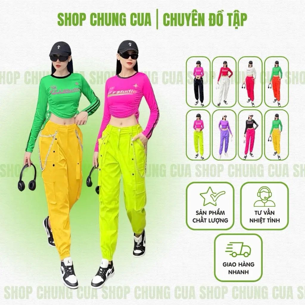 Quần jocger chất kaki mềm đồ tập shuffdance, nhảy aerobic, nhảy dân vũ Sport