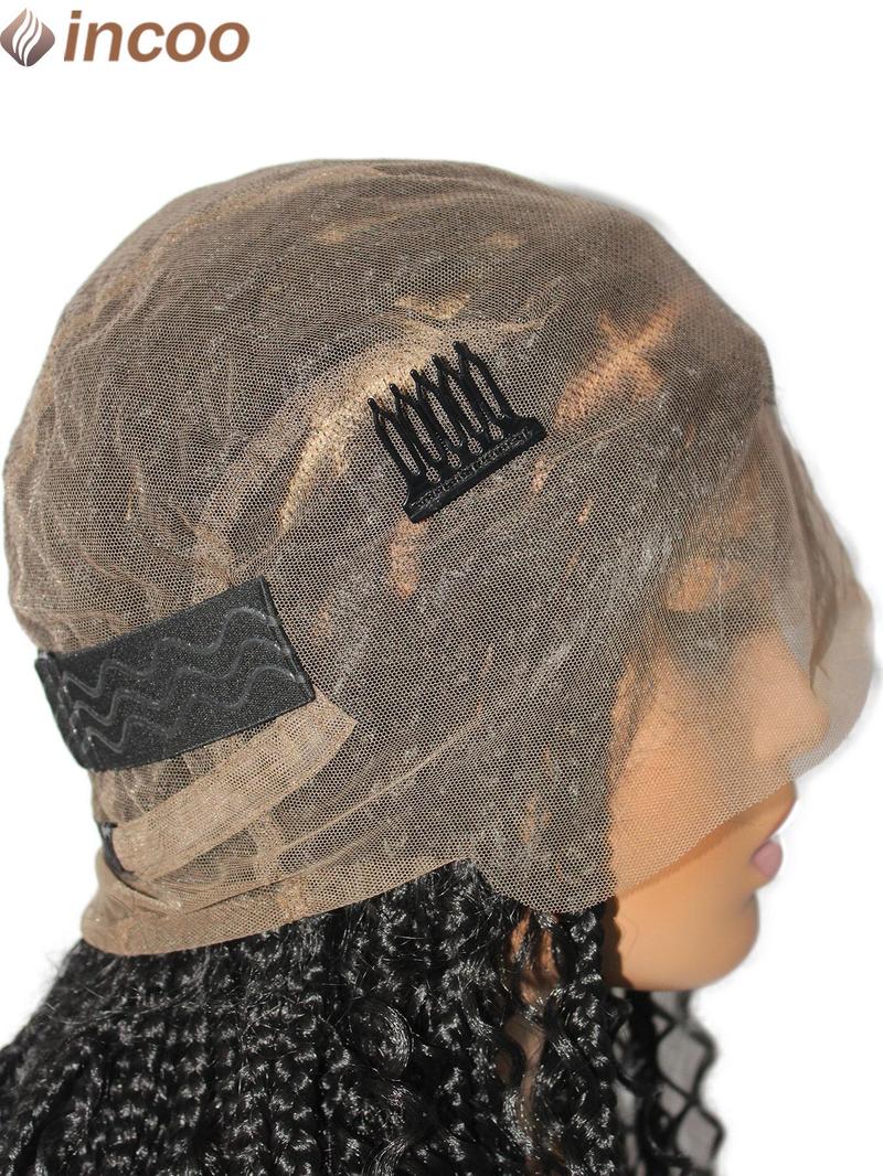 Product Introduction of 14 Inch Box Braided Wig, Full Lace Front Wig, Short Bob Braided Wigs for Women 5