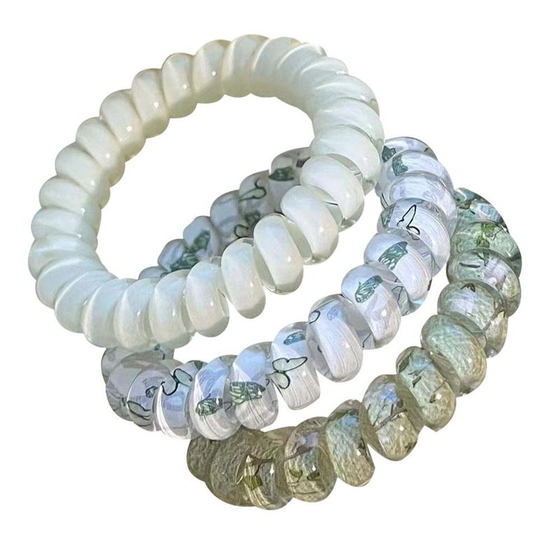Product Introduction of 4pcs Phone Ring Headwear Hair Rope High Elasticity And Unbreakable Ins Wind 16