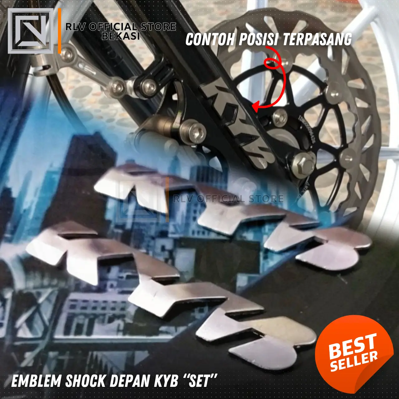 EMBLEM SHOCK SEKOK KYB UNIVERSAL 1SET (2pcs)