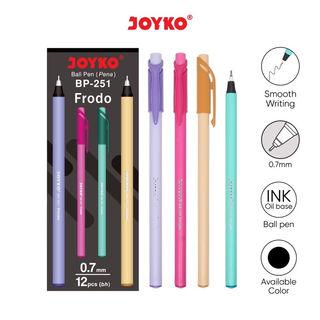 (12 PCS) Ball Pen Pulpen Pena Joyko BP-251 Frodo 0.7 mm 0