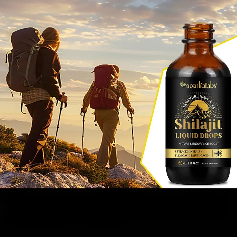 Shilajit Liquid Drops, Natural Body Care Serum for Men & Women, Body Care Kit for Daily Use, Fitness, Korean Skincare, Daily Skincare Routine, Energy Stamina Supplement, Skincare Products 7