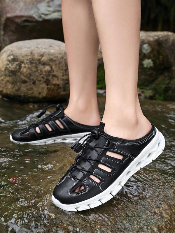 Men's Casual Solid Color Slides, Lightweight Breathable Comfortable Sports Slides, Fashionable Slides for Indoor & Outdoor Wear 2