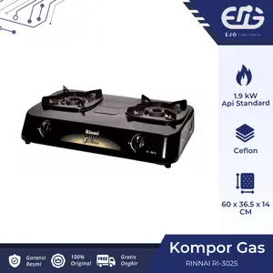 Rinnai RI-302S kompor gas 2 tungku RI-302 S
