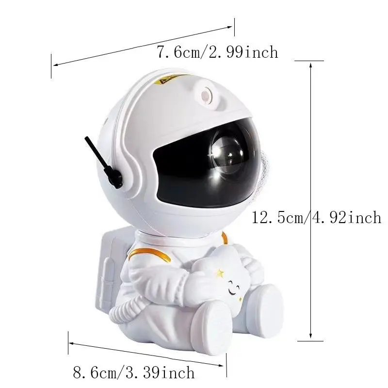 Projector Night Light, Astronaut Shape Design Starry Sky Projector Lamp with Remote Control, USB Plug-in Decorative Light for Bedroom, Car, Home, Party 5