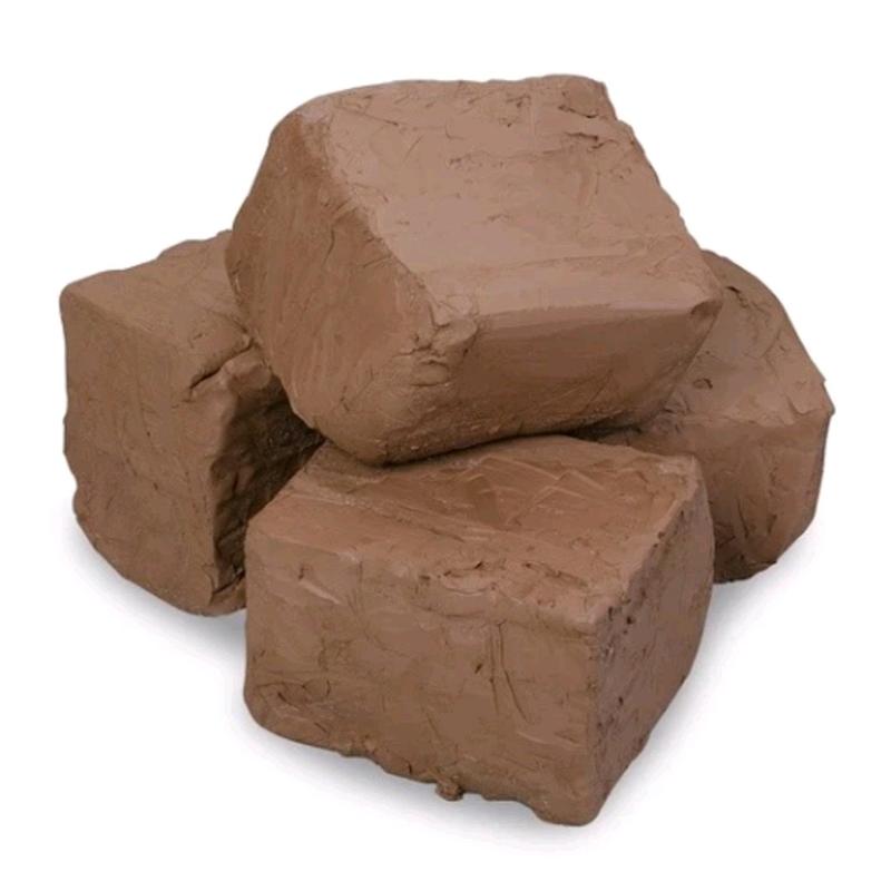 2Kg Đất Sét bát tràng - Màu nâu vàng Nặng tượng Làm gốm