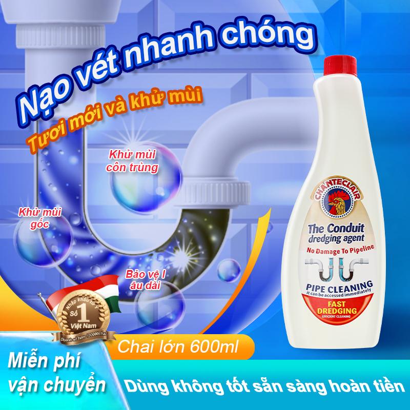 Gel Vệ Sinh Đa Năng 2in1 Chanteclair – Thông Cống & Tẩy Rửa Bồn Cầu – Tan Mỡ, Tóc, Khử Mùi, Không Cần Chà, Sạch Bồn Cầu & Đường Ống Siêu Nhanh – An Toàn, Siêu Mạnh 1