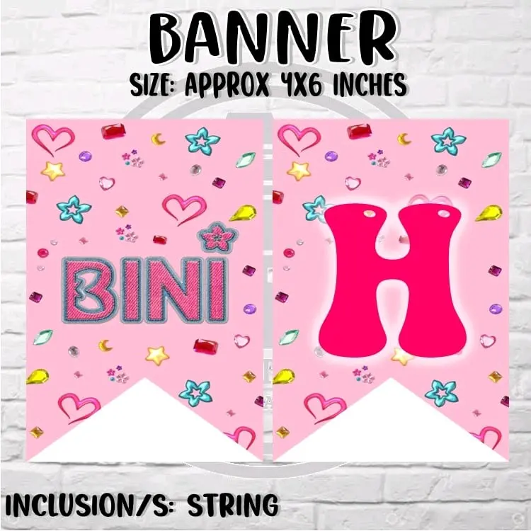 Bini themed birthday banner