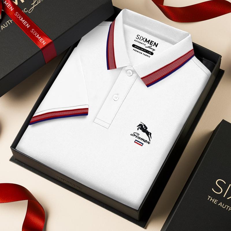 [Tặng Kèm Hộp Quà] Áo thun Polo nam cao cấp có cổ bẻ SIXMEN CARO CASUS - vải cotton thoáng mát, thanh lịch Menswear Ngắn Tay Tay Ngắn