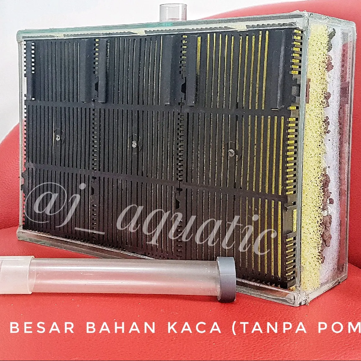 Filter Aquarium Internal ukuran Besar Bahan kaca tanpa Pompa