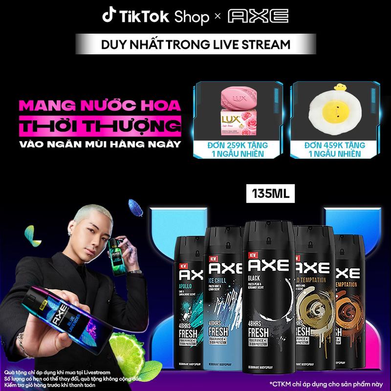 Xịt nước hoa xịt thơm toàn thân dành cho nam AXE (135ml) [1]