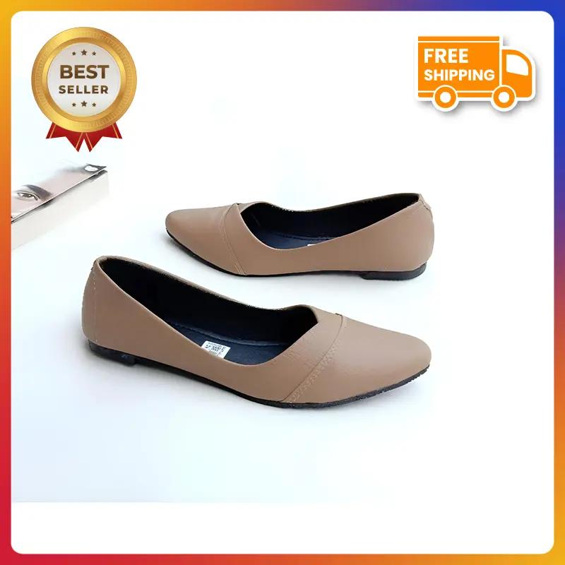 Sepatu Wanita Flat Shoes Pansus Pentopel Sepatu Kerja Wanita - H07 flat  shoes  kulit selop Sandal Mules flat  mules  wanita