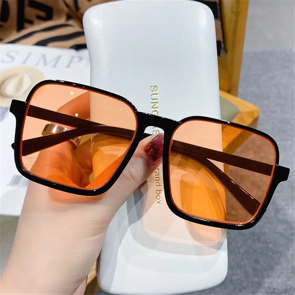 Kính Râm Vuông Cho Nam Và Nữ, Cổ Điển Retro, Màu Đen, Ngoại Cỡ