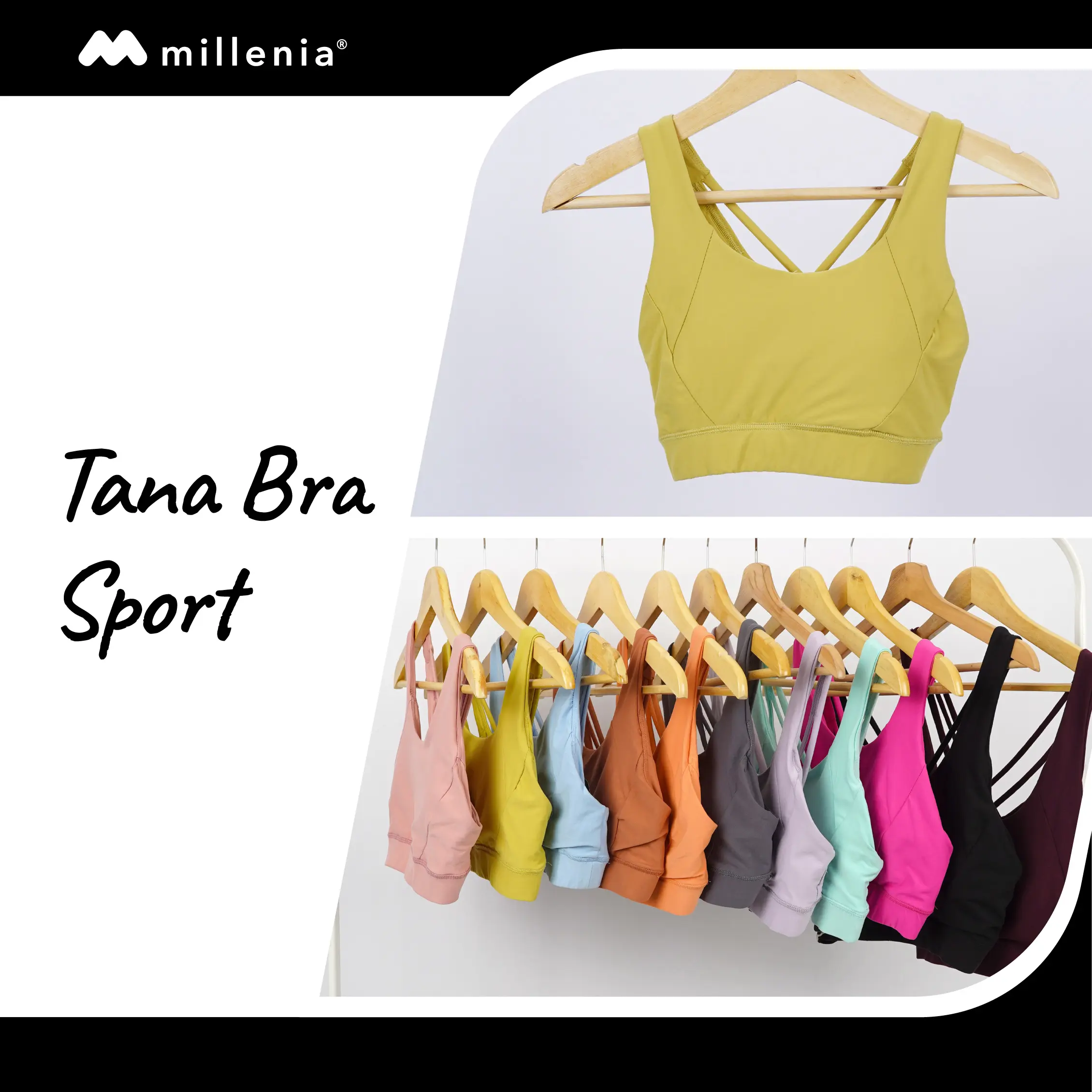 MILLENIA - Tana Bra Sport - Model Busa Tipis  [MYRMB 01]