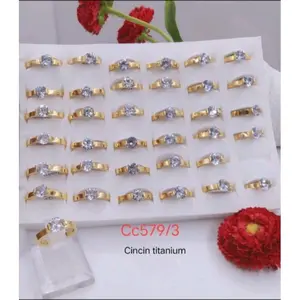 Cincin Titanium Model Berlian