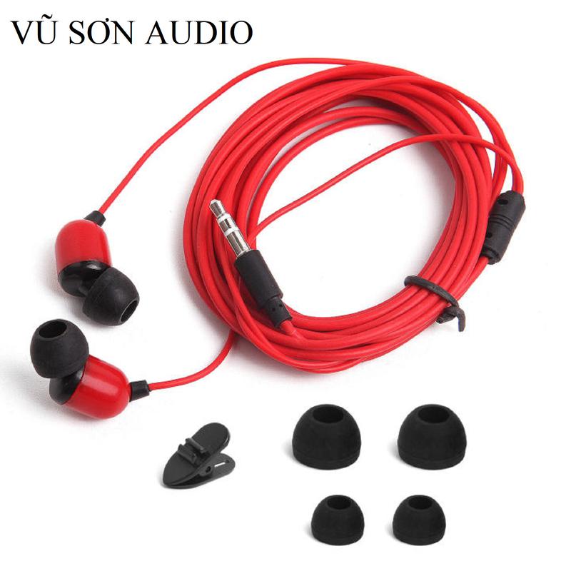 Tai nghe Nhét Tai hình quả đầu quả trâm chui cắm 3.5 dài 3m nghe nhạc cực đỉnh âm thanh trung thực rõ và ấm, Nhét Tai Chụp Tai Kem