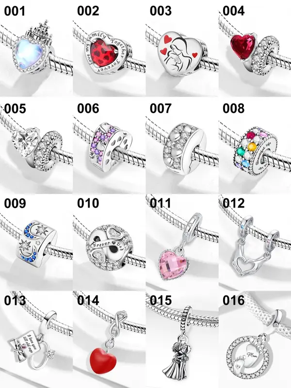Heart & Moon & Star Design Charms, Fashionable Jewelry Making Accessories for Women & Girls, DIY Jewelry Making Kit for Bracelet & Necklace 4