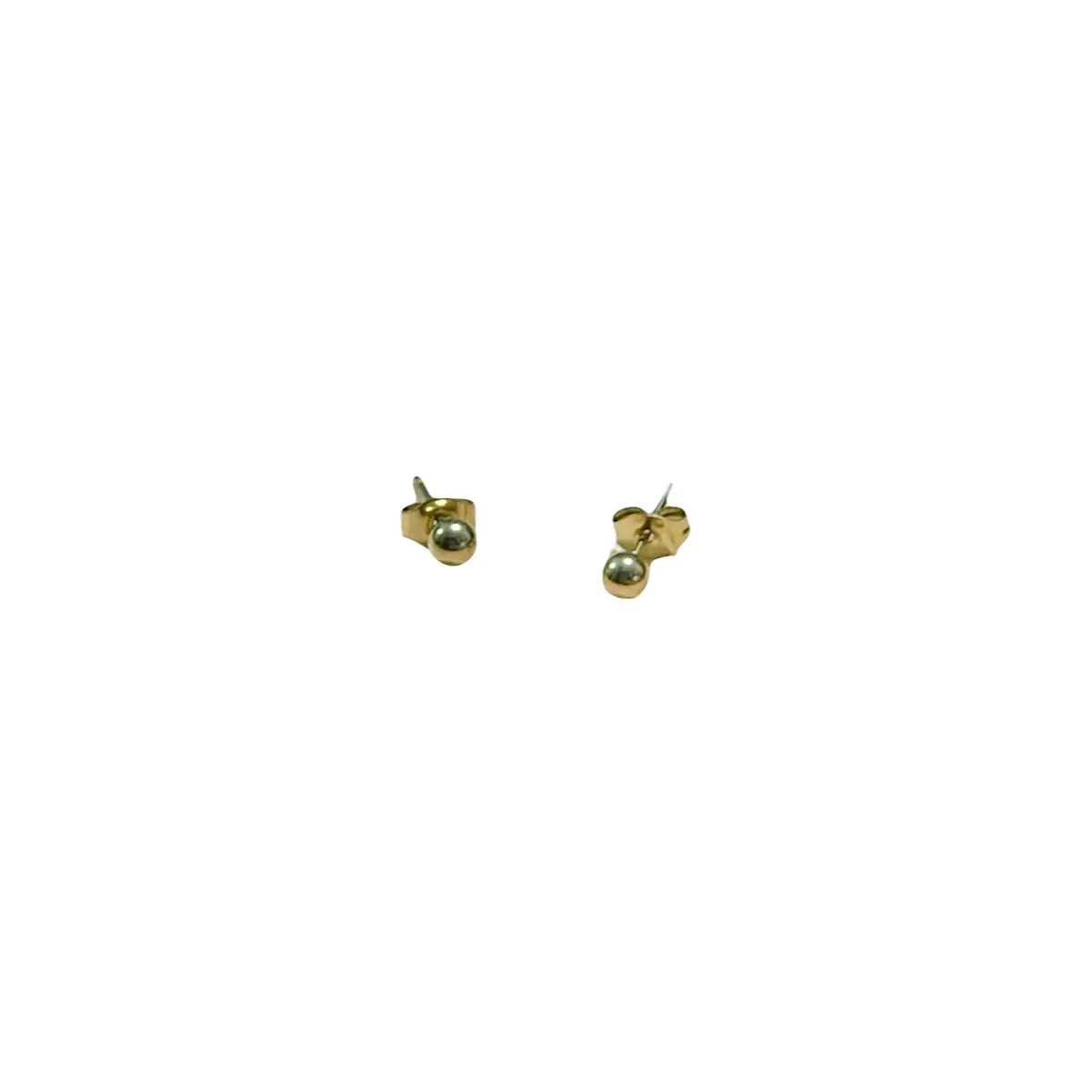 Anting mata bulat simpel tusuk titanium