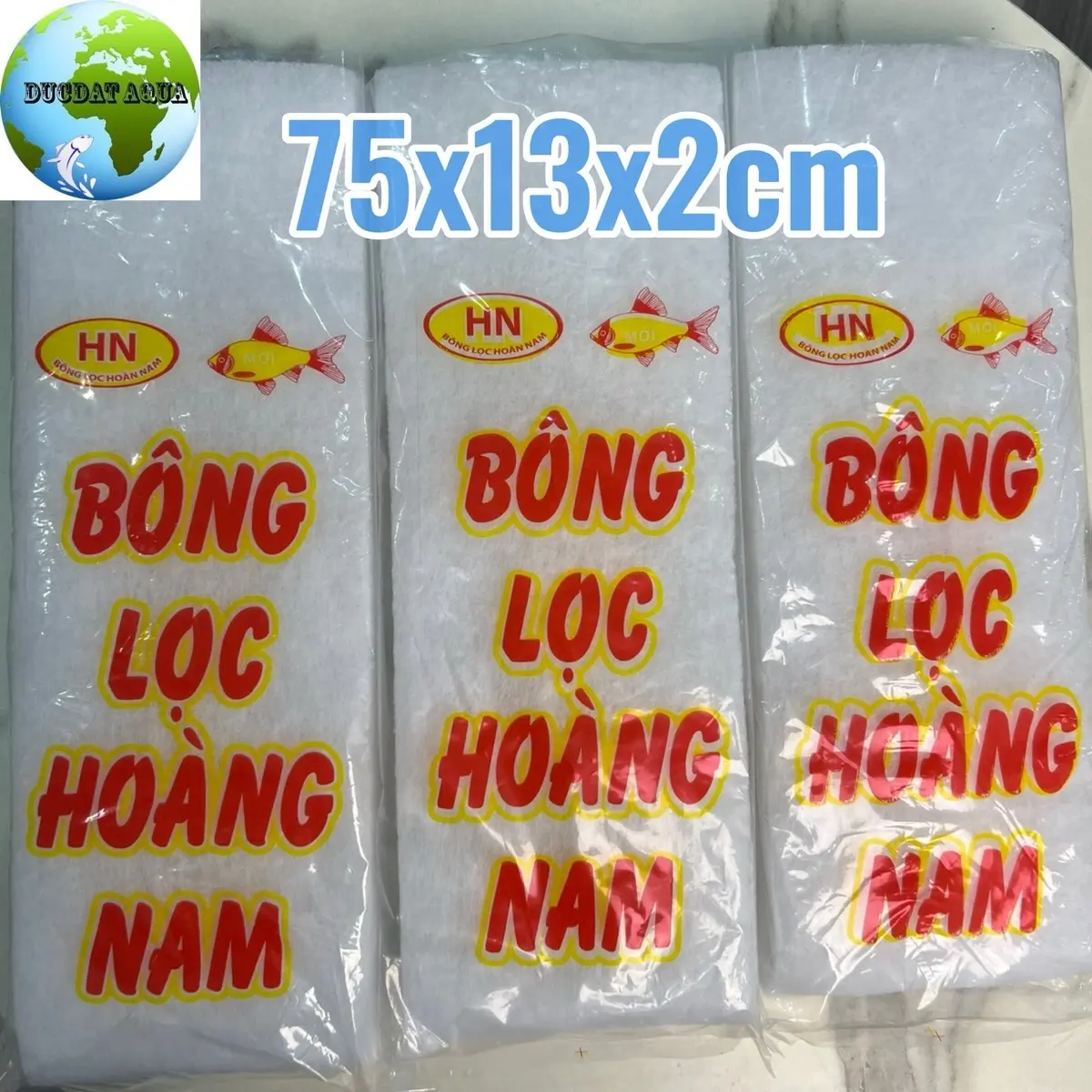 ￼Bông lọc, miếng lọc hồ cá hoàng nam kích thước 75x13x2cm cao cấp