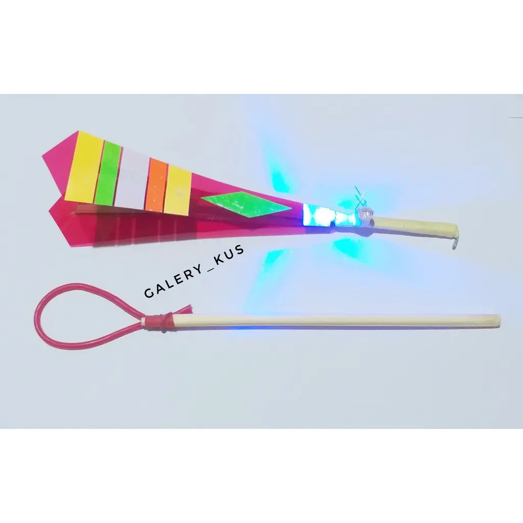 Mainan anak ketapel roket appolo lampu baterai