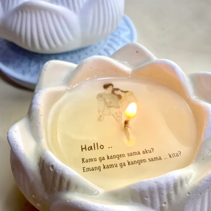 La Sheena - Hidden Message Candle Lilin Aromatherapy 1