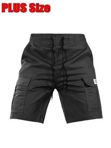 Men's Letter Patched Flap Pocket Cargo Shorts, Loose Casual Fashion Comfy Drawstring Waist Shorts for Summer, Men's Bottoms for Daily Wear