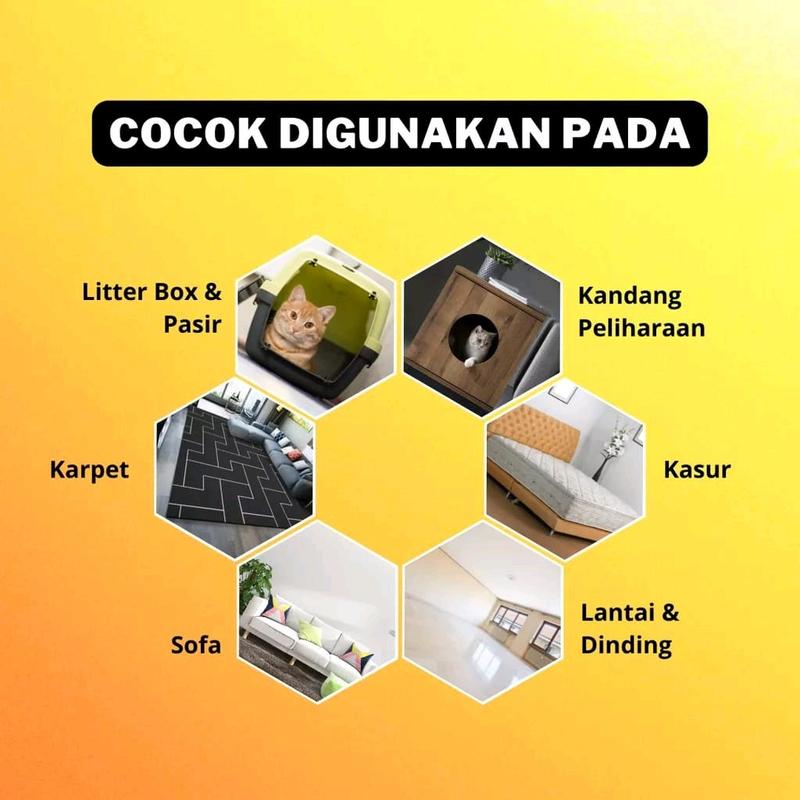 SPRAY PENGHILANG BAU KOTORAN HEWAN KUCING ANJING KELINCI ANTI BAKTERI 1