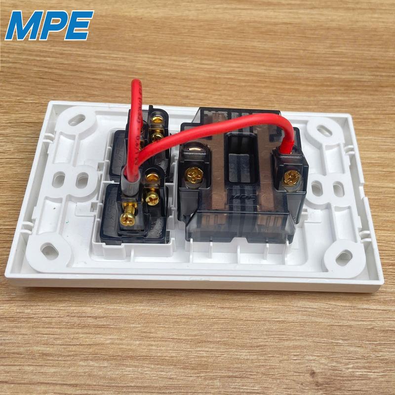 Mặt 1-2 công tắc & 2 ổ cắm MPE ( Gồm: mặt công tắc, ổ cắm + công tắc + đế) 2