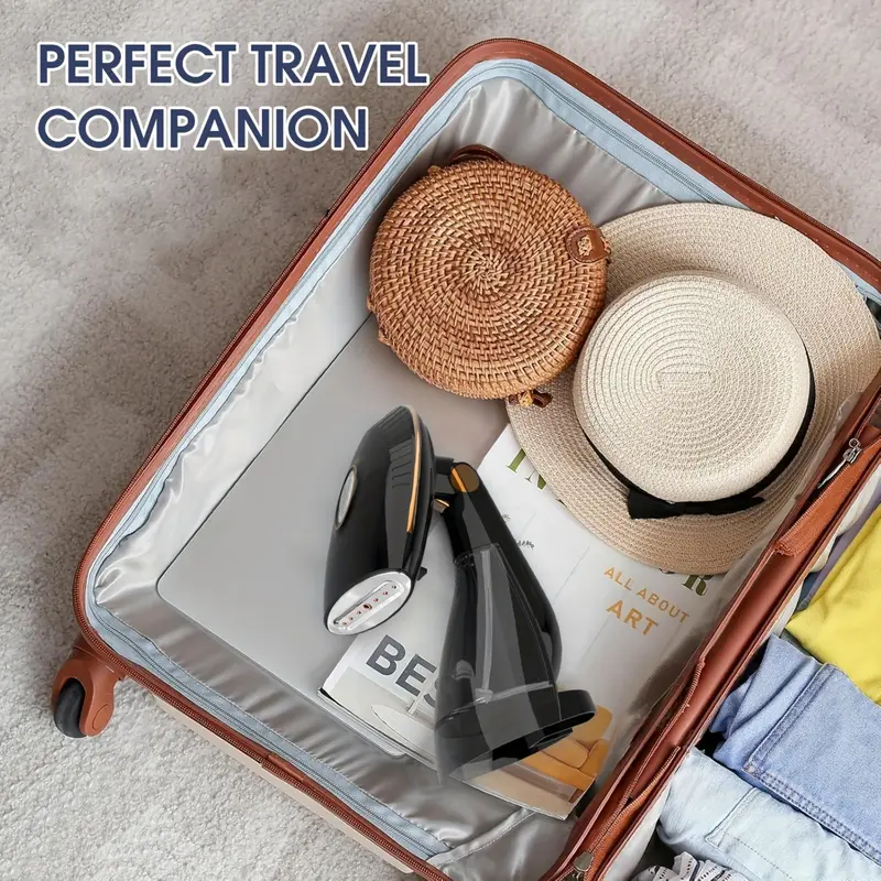 Portable Handheld Clothes-steamer, 1500W Garment-steamer with Replaceable Water Tank, Quick Heating Stainless Steel Panel Clothes-steamer Home Appliances, Cleaning Tools, Household Items 8