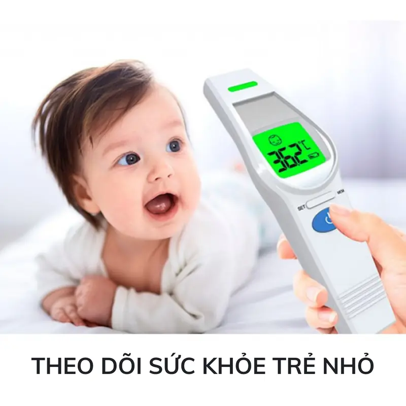 Nhiệt kế điện tử hồng ngoại ALPHAMED UFR106 thiết kế nhỏ gọn, độ chính xác cao, màn hình màu 6