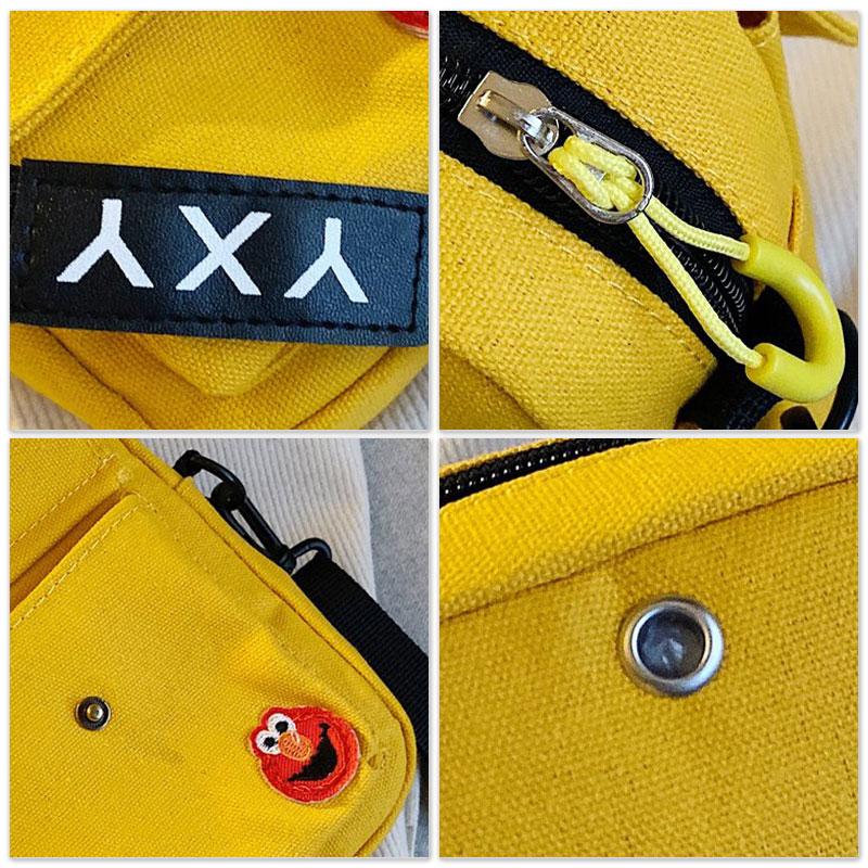 túi Messenger Vải Bố, túi Nữ, Túi Messenger Đeo Vai Mới Nhung Bag Hoa Đeo Chéo 2
