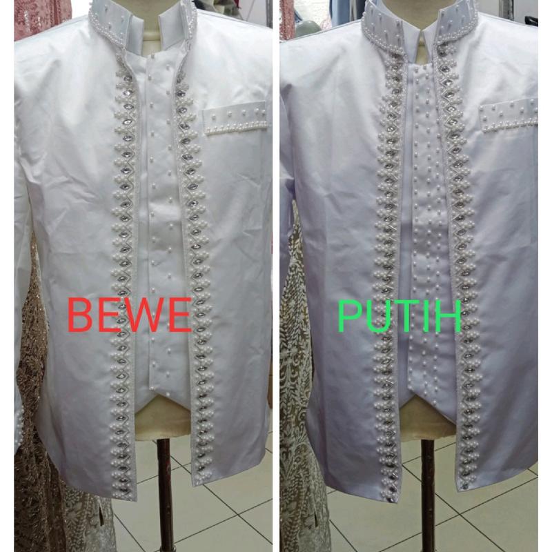 beskap akad bewe,putih ukuran M,L 0