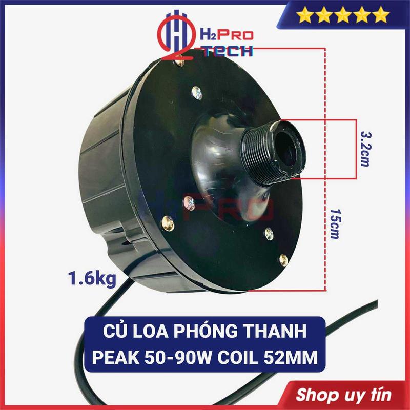 Củ Loa Nén 50W - 90W Peak Ren Xoáy 32Mm Lắp Vừa Hầu Hết Các Dòng Loa Phóng Thanh 60W, 75W, 85W, 100W - Phát xa - H2Pro Tech Phụ Kiện Nghe Nhạc