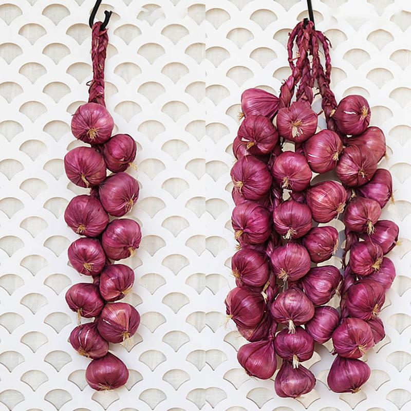 Product Introduction of Artificial Garlic String Simulation Fake Lifelike Vegetable Display Ornament 47