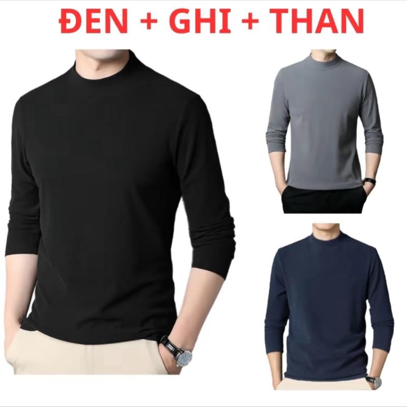 Combo 3 áo giữ nhiệt lót nỉ Nam Nữ cao cấp, co giãn 4 chiều