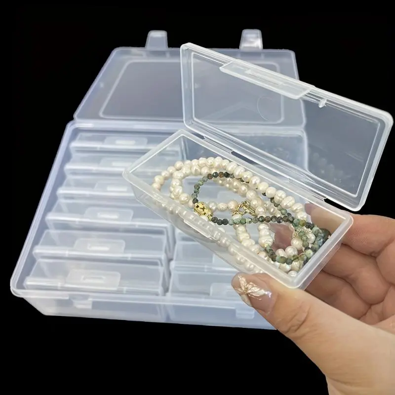 Transparent Jewelry Storage Box, 1 Set 12 Grids Portable Jewelry Organizer, Jewelry Storage Box for Hair Accessories Necklace Ring, Home Organizer 2