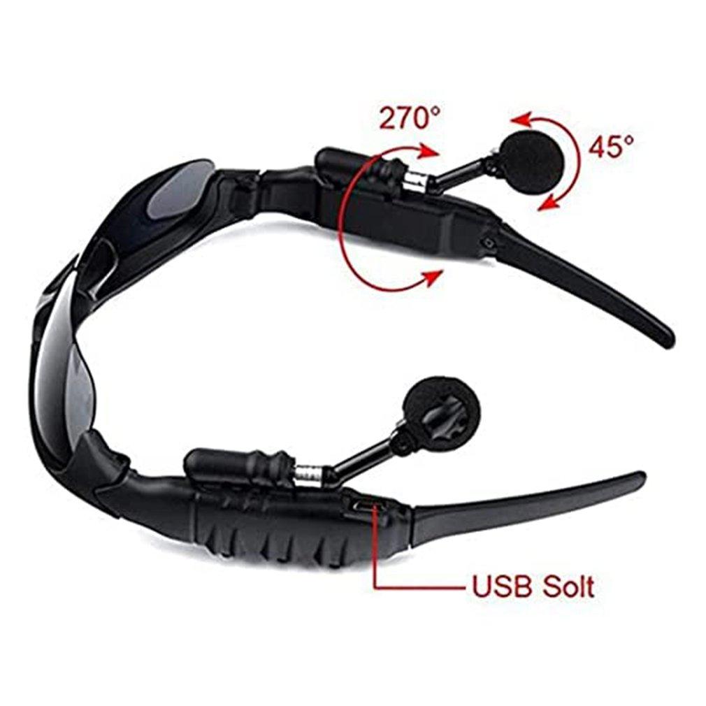 Hot Stereo Wireless Bluetooth-compatible 5.0 Headset Telephone Sport Driving Cycling Sunglasses Riding Eyes Glasses With Sun Len - Image 3