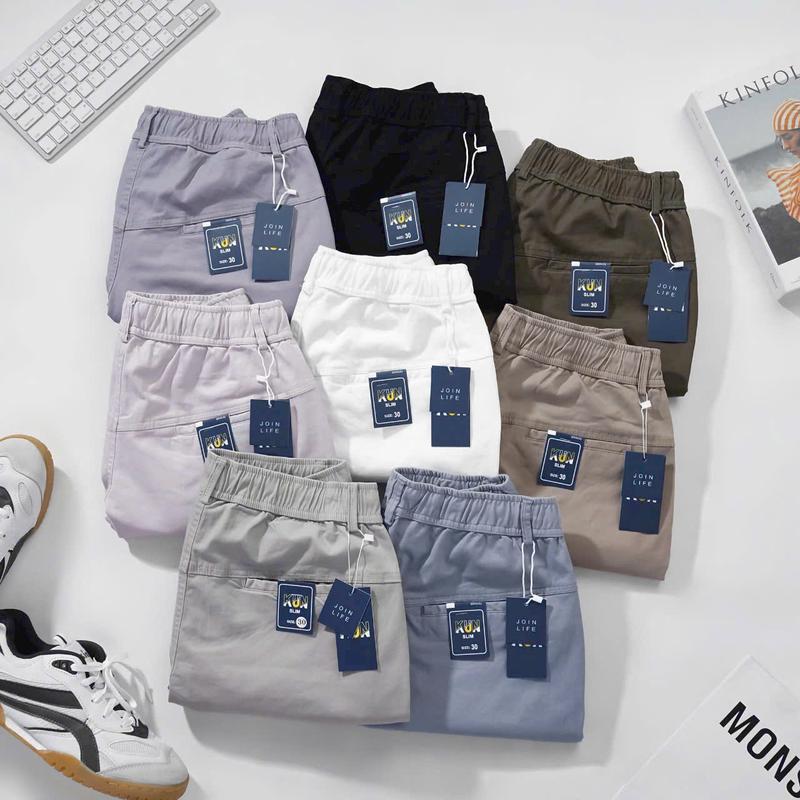 Quần short kaki quần ngố trên gối chất vải kaki cotton cao cấp mềm mịn, co giãn phong cách Hàn Quốc Menswear 6