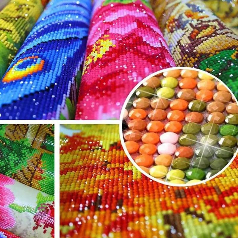 Product Introduction of 5D DIY Diamond Arts Colorful Painting Kit, Train Pattern Diamond Arts Colorful Painting without Frame, Handmade Art Crafts for Home Decor 7