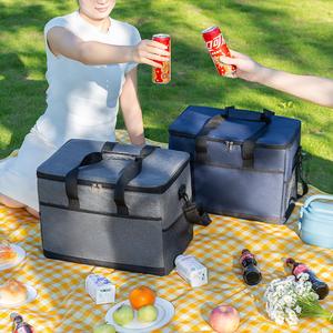Fruit Food Insulated Bag Handheld Cooler Bag Aluminum Foil Thickened Heat Insulation Seafood Delivery Special Large Capacity Lunch Box Bag Picnic Bag